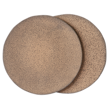 تحميل الصورة في معرض الصور ، gradient ceramics: dinner plate taupe (set of 2)