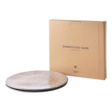 تحميل الصورة في معرض الصور ، gradient ceramics: dinner plate taupe (set of 2)