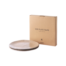 تحميل الصورة في معرض الصور ، GRADIENT CERAMICS: SIDE PLATE TAUPE (SET OF 2)