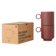 Load image into Gallery viewer, BOLD & BASIC CERAMICS: COFFEE MUG TERRA (SET OF 2)