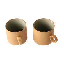 Load image into Gallery viewer, Bold & basic ceramics: coffee mug ochre (set of 2)