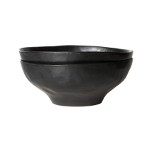 تحميل الصورة في معرض الصور ، BOLD & BASIC CERAMICS: LARGE BOWL BLACK (SET OF 2)