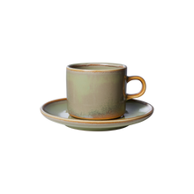 Load image into Gallery viewer, Chef Ceramics: mug and saucer, moss green
