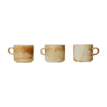 Load image into Gallery viewer, CHEF CERAMICS: CUP AND SAUCER, RUSTIC CREAM/BROWN