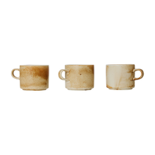 Load image into Gallery viewer, CHEF CERAMICS: CUP AND SAUCER, RUSTIC CREAM/BROWN
