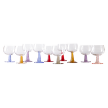 Load image into Gallery viewer, SWIRL GLASS LOW, MIXED COLOURS (SET OF 4)