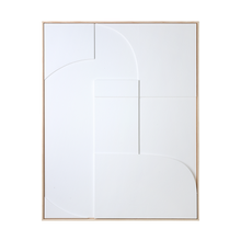 تحميل الصورة في معرض الصور ، framed relief art panel white A extra large