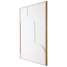 تحميل الصورة في معرض الصور ، framed relief art panel white A extra large