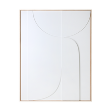 تحميل الصورة في معرض الصور ، FRAMED RELIEF ART PANEL WHITE B EXTRA LARGE