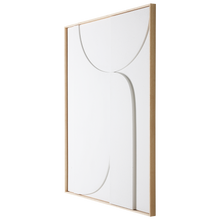 تحميل الصورة في معرض الصور ، FRAMED RELIEF ART PANEL WHITE B EXTRA LARGE