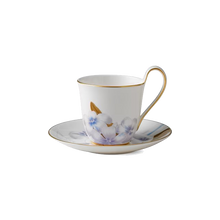تحميل الصورة في معرض الصور ، Flora High handle Cup and Saucer - Rhododendron 27 cl