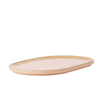 Load image into Gallery viewer, gallery ceramics: oval side plate peach
