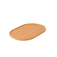 Load image into Gallery viewer, gallery ceramics: oval side plate peach
