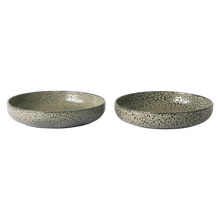 Load image into Gallery viewer, gradient ceramics: deep plate green (set of 2)
