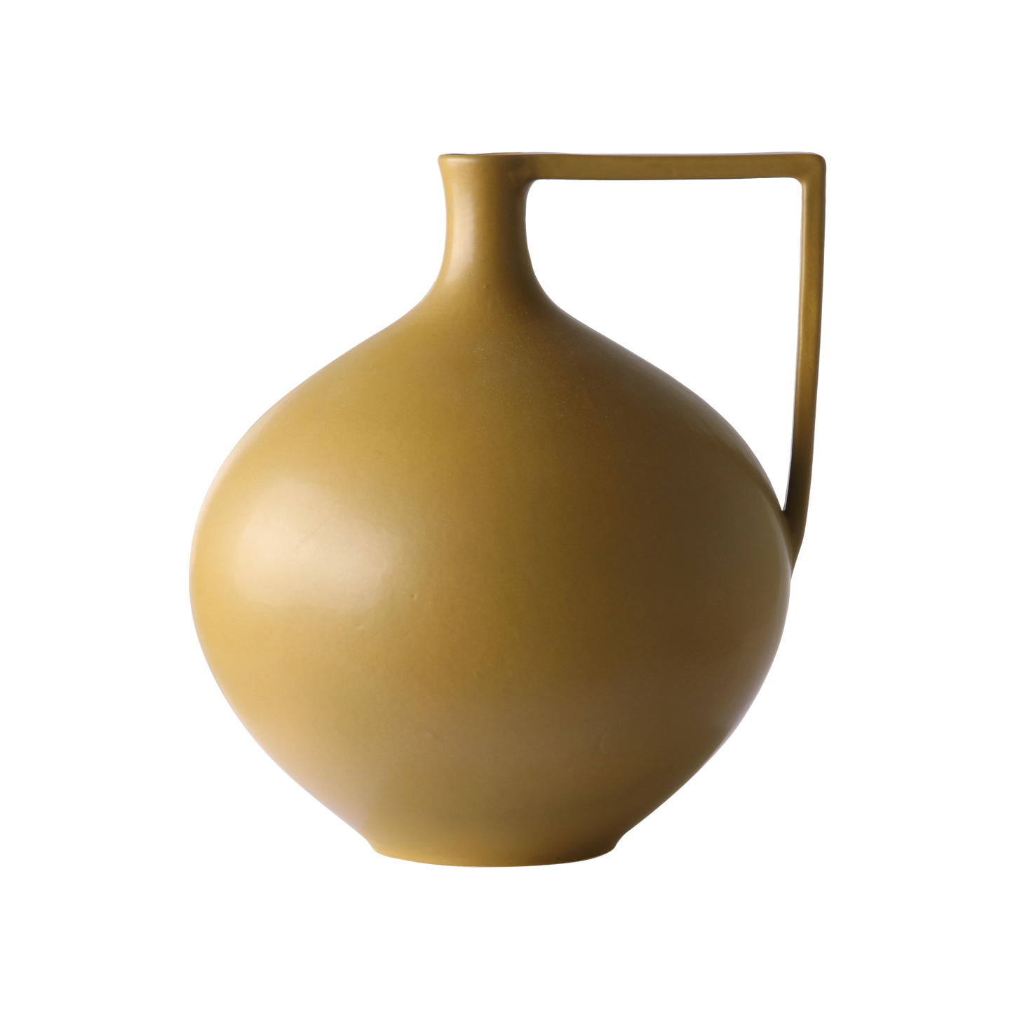 CERAMIC JAR L MUSTARD