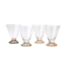 Load image into Gallery viewer, coloured cocktail glass set of 4
