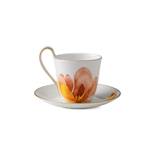 Load image into Gallery viewer, Flora High handle Cup and Saucer - Magnolia 27 cl
