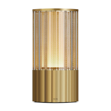 Load image into Gallery viewer, Reeded Portable Light 80- Natural Brass
