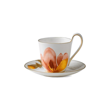 Load image into Gallery viewer, Flora High handle Cup and Saucer - Magnolia 27 cl
