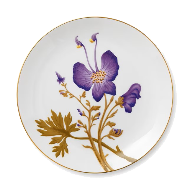 Flora Plate - Pansy 27 cm